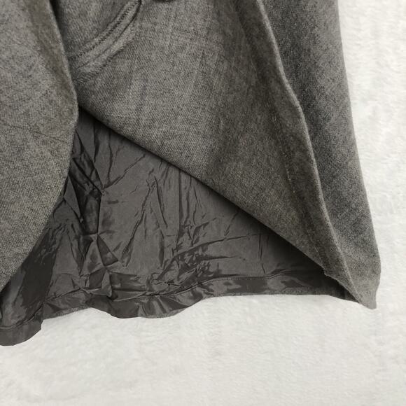 BROOKS‎ BROTHERS 100% Wool A-Line Midi Skirt Sz 10 Gray Lined Faux Belt Preppy - Picture 10 of 10